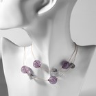 Бусы «Карамель» два ряда, бусина №16, цвет серый в золоте, 54 см - Фото 7