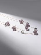 Бусы «Карамель» два ряда, бусина №16, цвет серый в золоте, 54 см - Фото 6