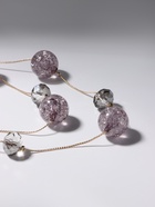 Бусы «Карамель» два ряда, бусина №16, цвет серый в золоте, 54 см - Фото 2