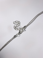 Бусы «Карамель» два ряда, бусина №16, цвет голубой в серебре, 54 см - Фото 4