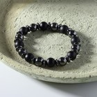 Браслет мужской «Шунгит и Гематит», чёрный - Фото 1