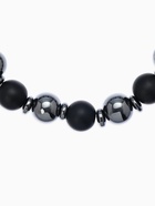 Браслет из бусин «Шунгит и Гематит», чёрный - Фото 2