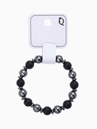 Браслет мужской "Шунгит+Гематит" через диск - фото 809472616