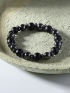 Браслет мужской "Шунгит+Гематит" через диск - фото 809472614