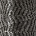 Нитки вощёные, круглые, 300D/3, 0,35 мм, 60 ± 2 м, цвет тёмно-серый - Фото 2