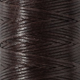 Нитки вощёные, плоские, 210D/16, 1 мм, 50 ± 2 м, цвет коричневый