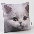 Подушка декоративная антистресс, кот «Британец» - Фото 4