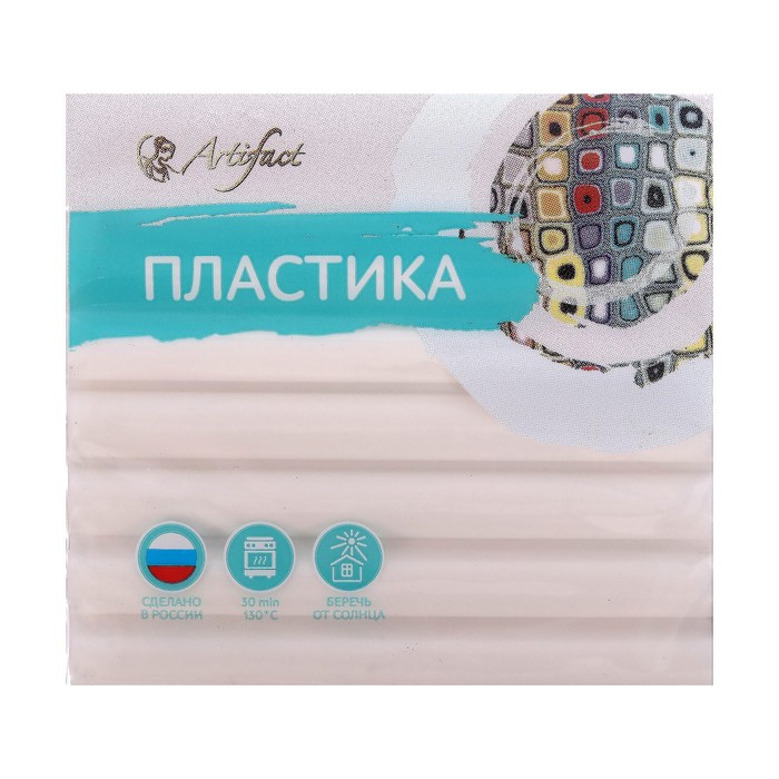 Пластика - полимерная глина, 56 г, «Классический», белый