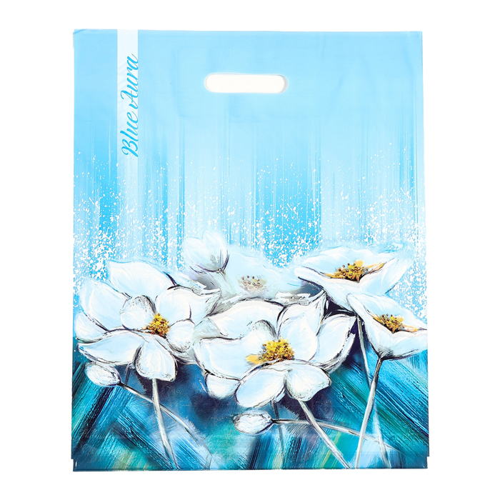 Пакет «Аура», полиэтиленовый с вырубной ручкой, 38×47 см, 60 мкм - Фото 1