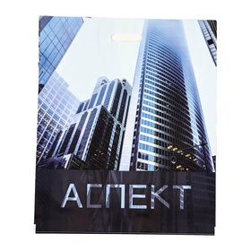 Пакет «Аспект», полиэтиленовый с вырубной ручкой, 50?60 см, 100 мкм (комплект 50 шт)