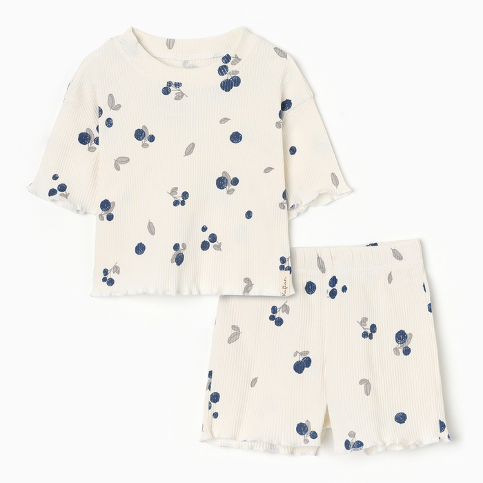Пижама детская (футболка и шорты) KAFTAN Little berry р.32 (110-116)