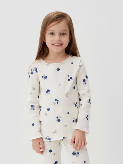 Пижама для девочки (лонгслив, легинсы) KAFTAN: Little berry, размер 32 (110-116 см)