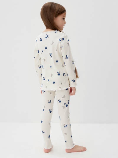 Пижама для девочки (лонгслив, легинсы) KAFTAN: Little berry, размер 32 (110-116 см)