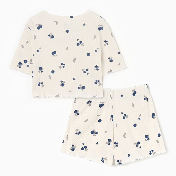 Пижама женская (футболка и шорты) KAFTAN Blueberry р. 40-42