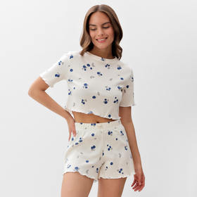 Пижама женская (футболка и шорты) KAFTAN Blueberry р. 48-50