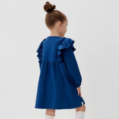 Платье для девочки KAFTAN: Blueberry, синее, рост 98-104 см
