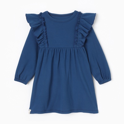 Платье для девочки KAFTAN: Blueberry, синее, рост 98-104 см