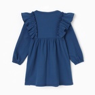 Платье для девочки синее KAFTAN: Blueberry, рост 110-116 см - Фото 11