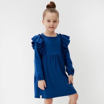 Платье для девочки синее KAFTAN: Blueberry, рост 122-128 см
