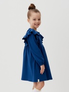 Платье для девочки синее KAFTAN: Blueberry, рост 122-128 см - Фото 4
