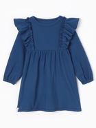 Платье для девочки синее KAFTAN: Blueberry, рост 122-128 см - Фото 7