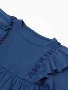 Платье для девочки синее KAFTAN: Blueberry, рост 122-128 см - Фото 8