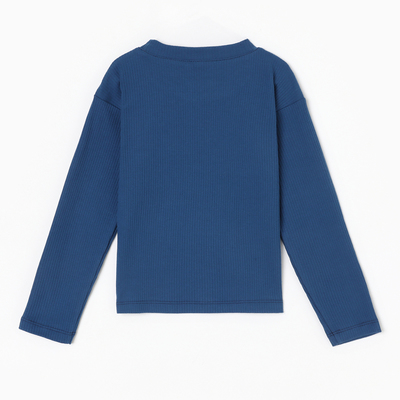 Лонгслив для девочки KAFTAN: Blueberry, размер 28 (86-92 см)