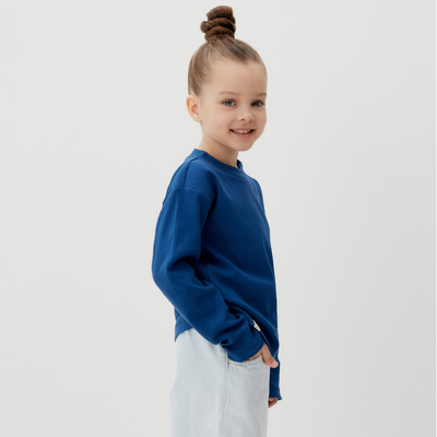 Лонгслив для девочки KAFTAN: Blueberry, размер 28 (86-92 см)