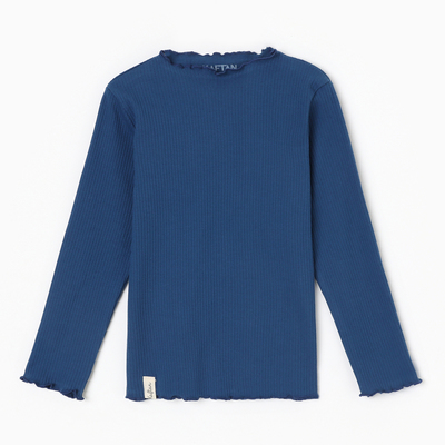 Водолазка для девочки с длинным рукавом KAFTAN: Blueberry, синяя, размер 32 (110-116 см)