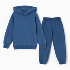Костюм детский (толстовка, брюки) KAFTAN Basic line р.30 (98-104), синий - Фото 6