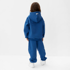 Костюм детский (толстовка, брюки) KAFTAN Basic line р.30 (98-104), синий - Фото 4