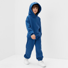 Костюм детский (толстовка, брюки) KAFTAN Basic line р.30 (98-104), синий - Фото 5