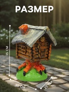 Садовая фигура из гипса «Избушка», 35×25×30 см - Фото 2