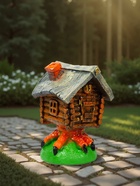 Садовая фигура из гипса «Избушка», 35×25×30 см - Фото 3