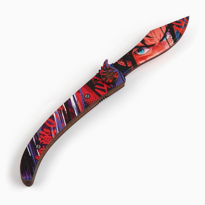 Сувенир деревянный нож наваха «Аниме комикс», 22 см - фото 1908129732
