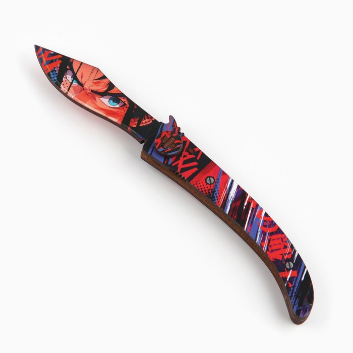 Сувенир деревянный нож наваха «Аниме комикс», 22 см - фото 1908129733
