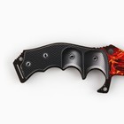 Сувенир деревянный нож охотничий «Череп огонь», 25 см - фото 4505901