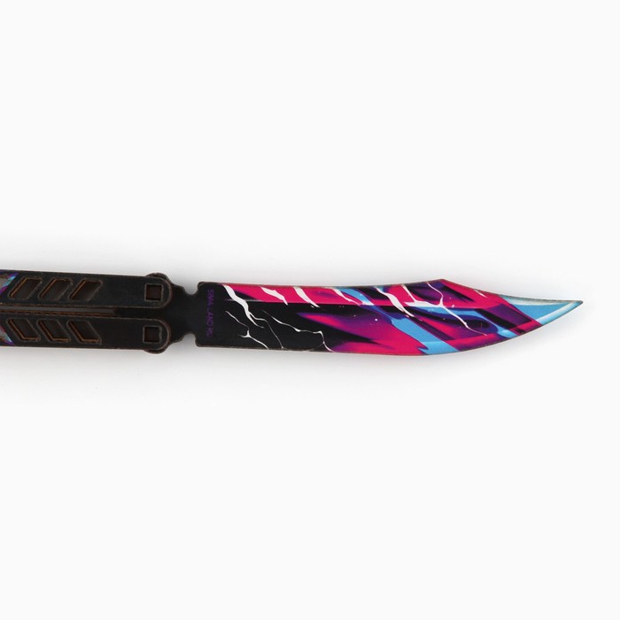 Сувенирное оружие нож-бабочка «Молнии», 20 см - фото 1906685003