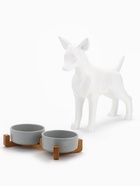 Миски для кошек «Пижон», 450 мл, 28.5×15.5×7 с, 2 шт., на подставке, керамика, серые - Фото 8