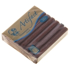 Пластика - полимерная глина 56г, с блёстками, шоколадный - Фото 1