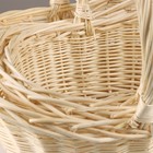 Набор корзин, 42х33х20х15/41 см, 36х27х18х13/36 см, 30х21х16х12/31 см, ива - фото 25306460