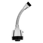 Аэратор ZEIN, регулировка потока, на гибком шланге, 170 мм, 2 режима, пластик, хром/черный - Фото 8