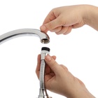 Аэратор ZEIN, регулировка потока, на гибком шланге, 170 мм, 2 режима, пластик, хром/черный - Фото 11