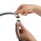 Аэратор ZEIN, регулировка потока, на гибком шланге, 190 мм, 2 режима, пластик, хром/черный 9847906