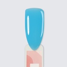 Полигель для наращивания, 3-х фазный, 15 мл, LED/UV, цвет неоново-голубой - фото 9638464