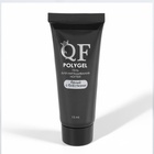 Полигель для наращивания, с блёстками, трехфазный, 15 мл, LED/UV, белый (61) - Фото 4