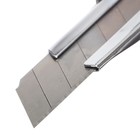 Нож канцелярский 18мм, металлический, Zinc-alloy, TOP - фото 9638521
