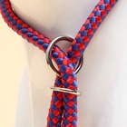 Ринговка для собак, 150×0.6 см, с вертлюгом, красная, синяя - Фото 5