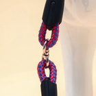 Ринговка для собак, 150×0.6 см, с вертлюгом, красная, синяя - Фото 6