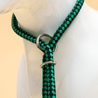 Ринговка для собак, 150×0.6 см, с вертлюгом, чёрная, зелёная - Фото 5